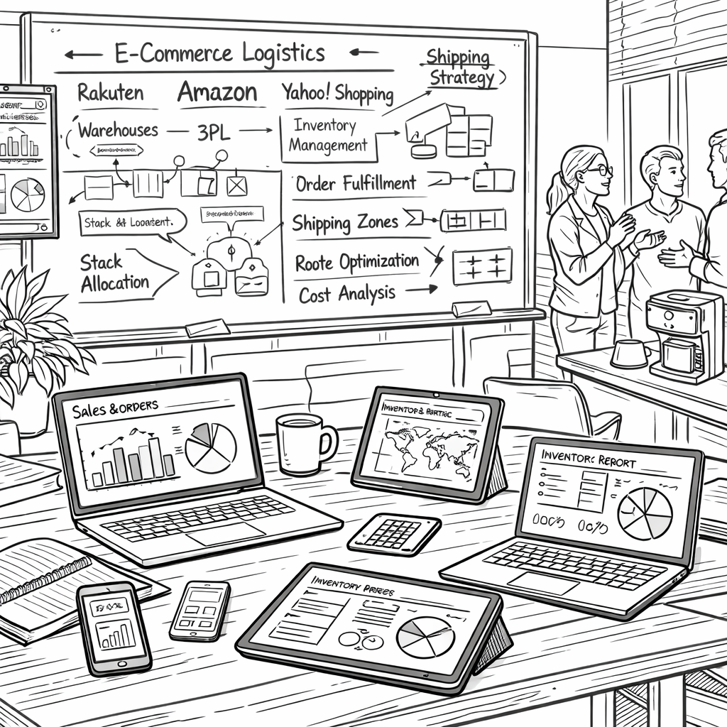 複数ECモール同時出店の物流一元管理と在庫配分設計