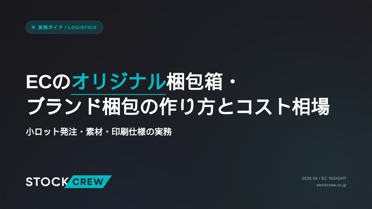 ECのオリジナル梱包箱・ブランド梱包の作り方とコスト相場 アイキャッチ画像