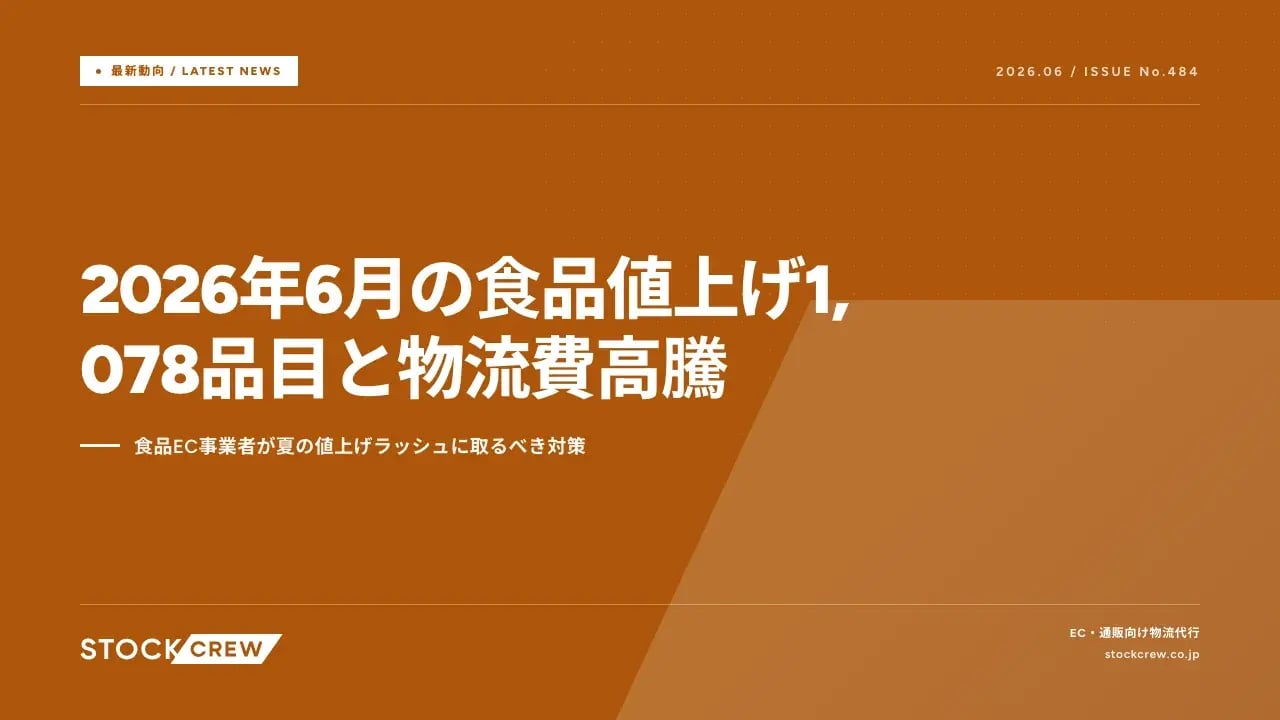 2026年6月の食品値上げ1,078品目と物流費高騰 アイキャッチ画像