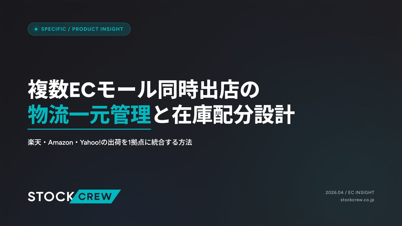 複数ECモール同時出店の物流一元管理と在庫配分設計 アイキャッチ画像