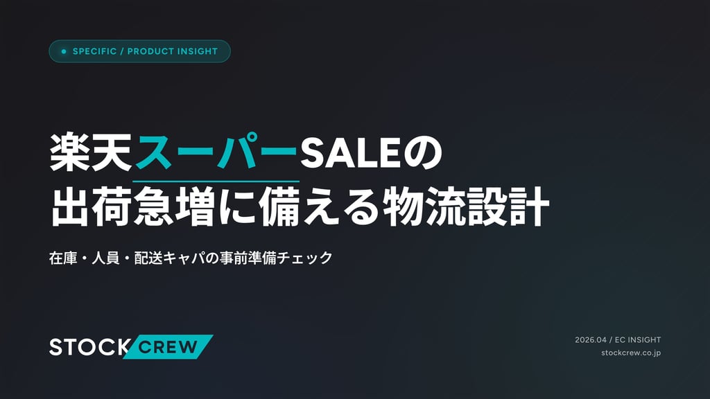 楽天スーパーSALEの出荷急増に備える物流設計｜在庫・人員・配送キャパの事前準備チェック