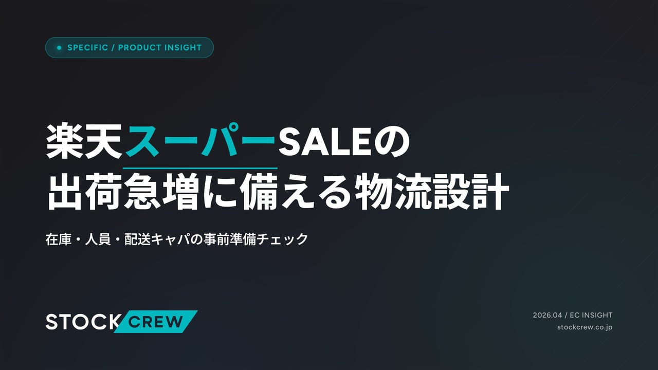 楽天スーパーSALEの出荷急増に備える物流設計 アイキャッチ画像